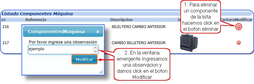 EliminarComponente