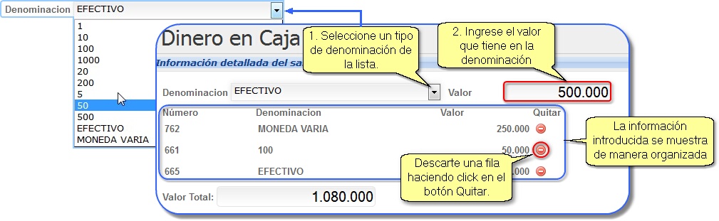 InfoDineroCaja