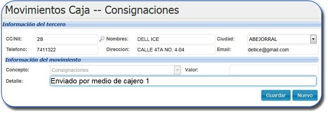 PantallaConsignaciones