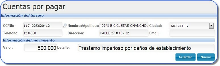 PantallaCuentasPorPagar