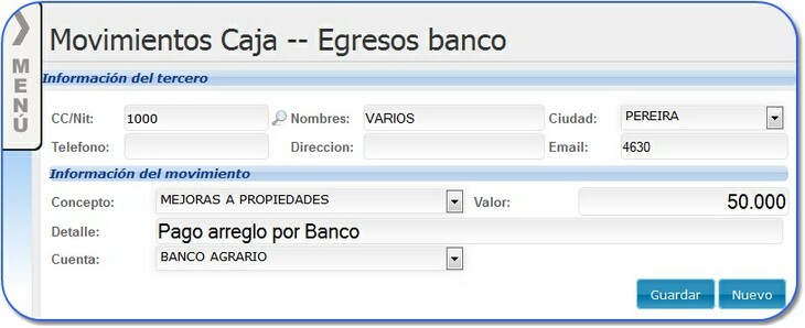 PantallaEgresosBanco