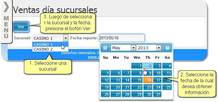 ParametrosReporteVentasDiaSucursal